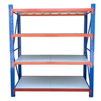 Estante Mini Rack 200x50x200 cm 800 kg Azul Naranjo Gris