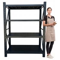 Estante Mini Rack 150x50x200 cm 800 kg Negro