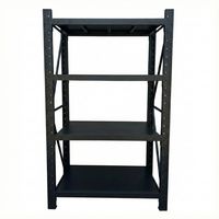 Estante Mini Rack 120x50x200 cm 800 kg Negro