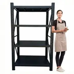 PROCHEF - Estante Mini Rack 120x50x200 cm 800 kg Negro