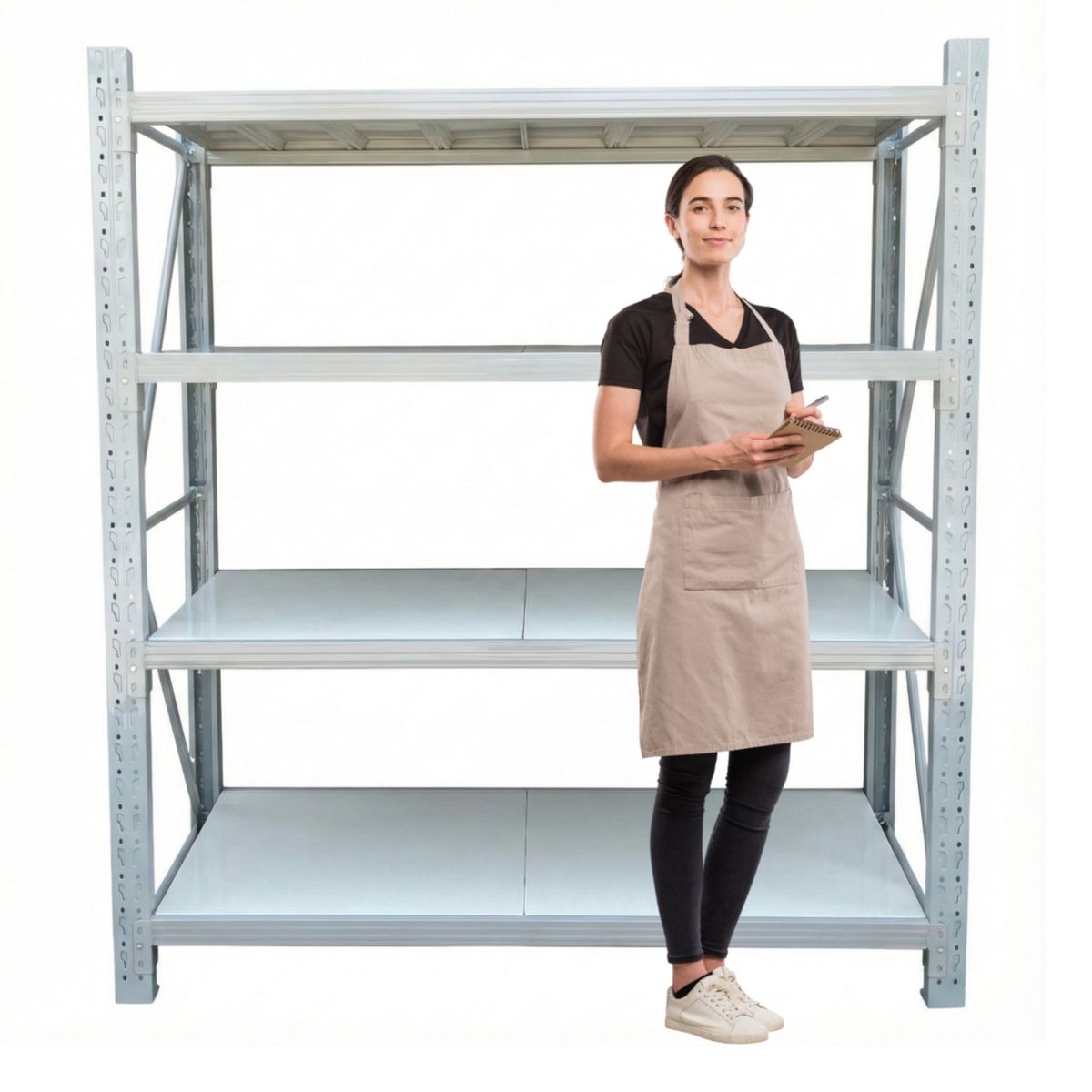 PROCHEF - Estante Mini Rack 200x50x200 cm 800 kg Gris Claro