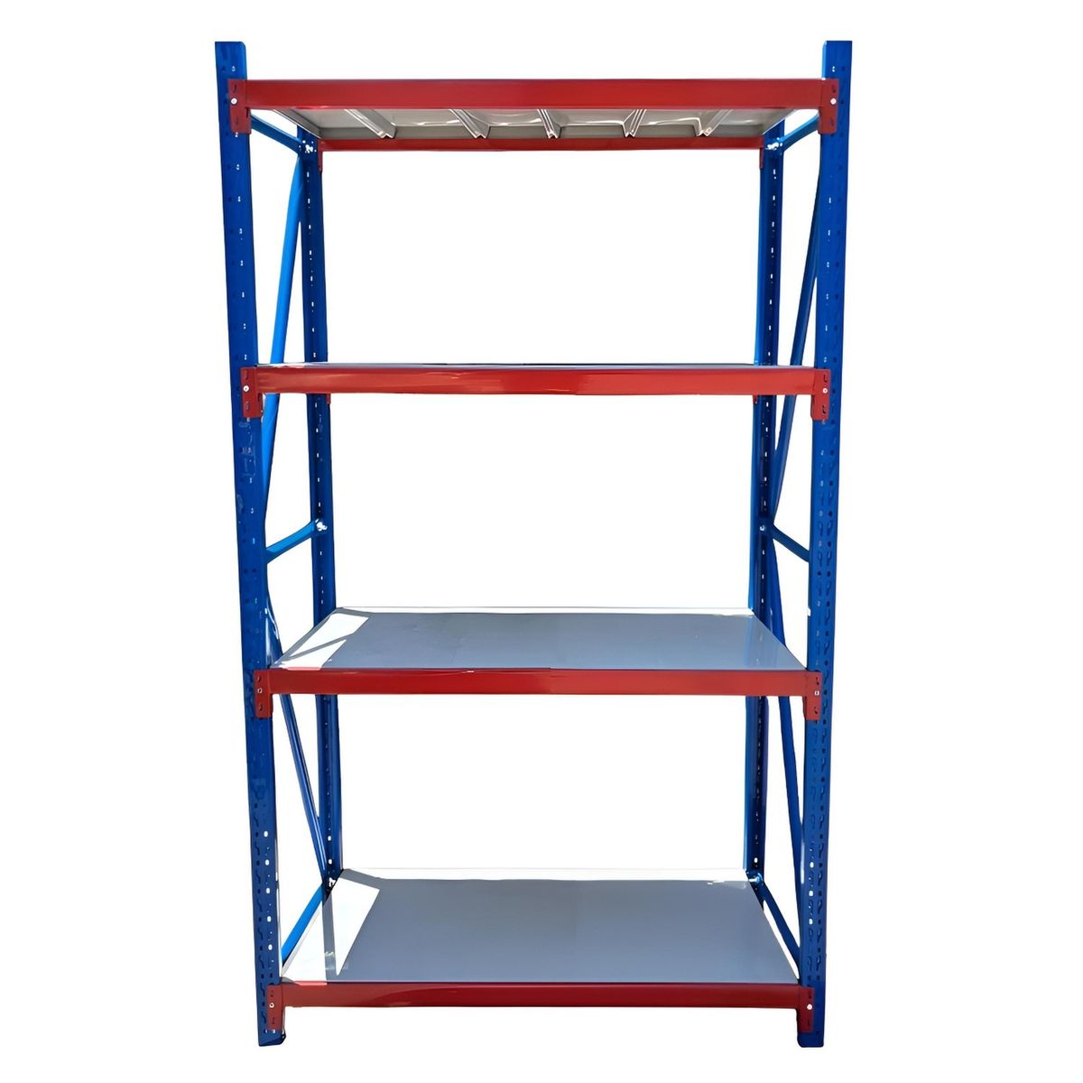 PROCHEF - Estante Mini Rack 120x60x200 cm 400 kg Azul Naranjo Gris