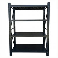 Estante Mini Rack 150x60x200 cm 800 kg Negro