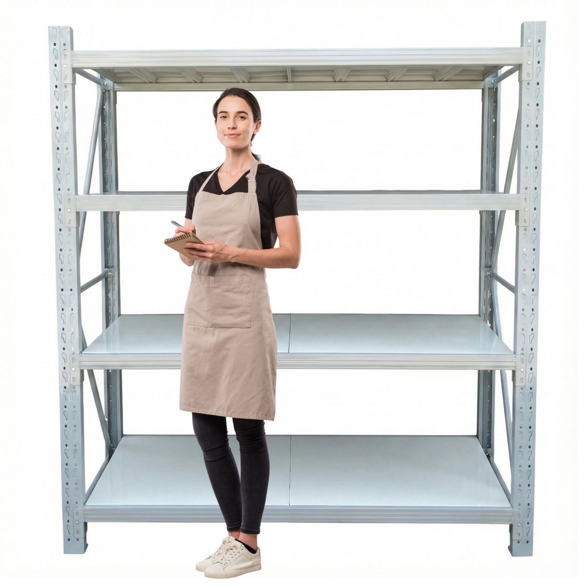 PROCHEF - Estante Mini Rack 200x60x200 cm 800 kg Gris Claro