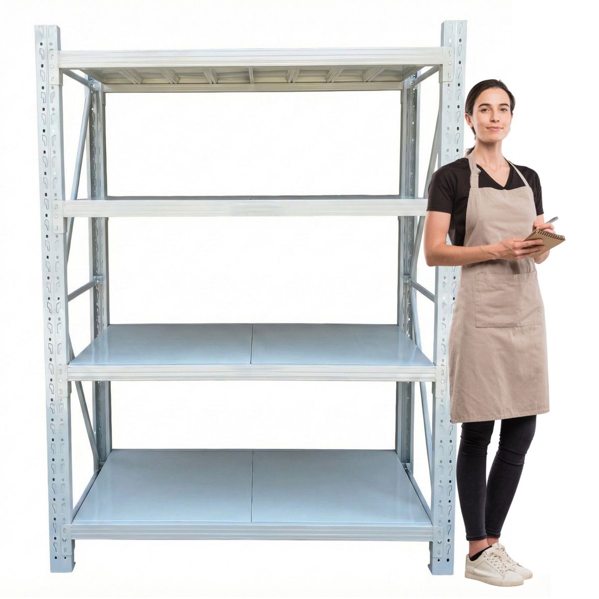 PROCHEF - Estante Mini Rack 150x50x200 cm 800 kg Gris Claro