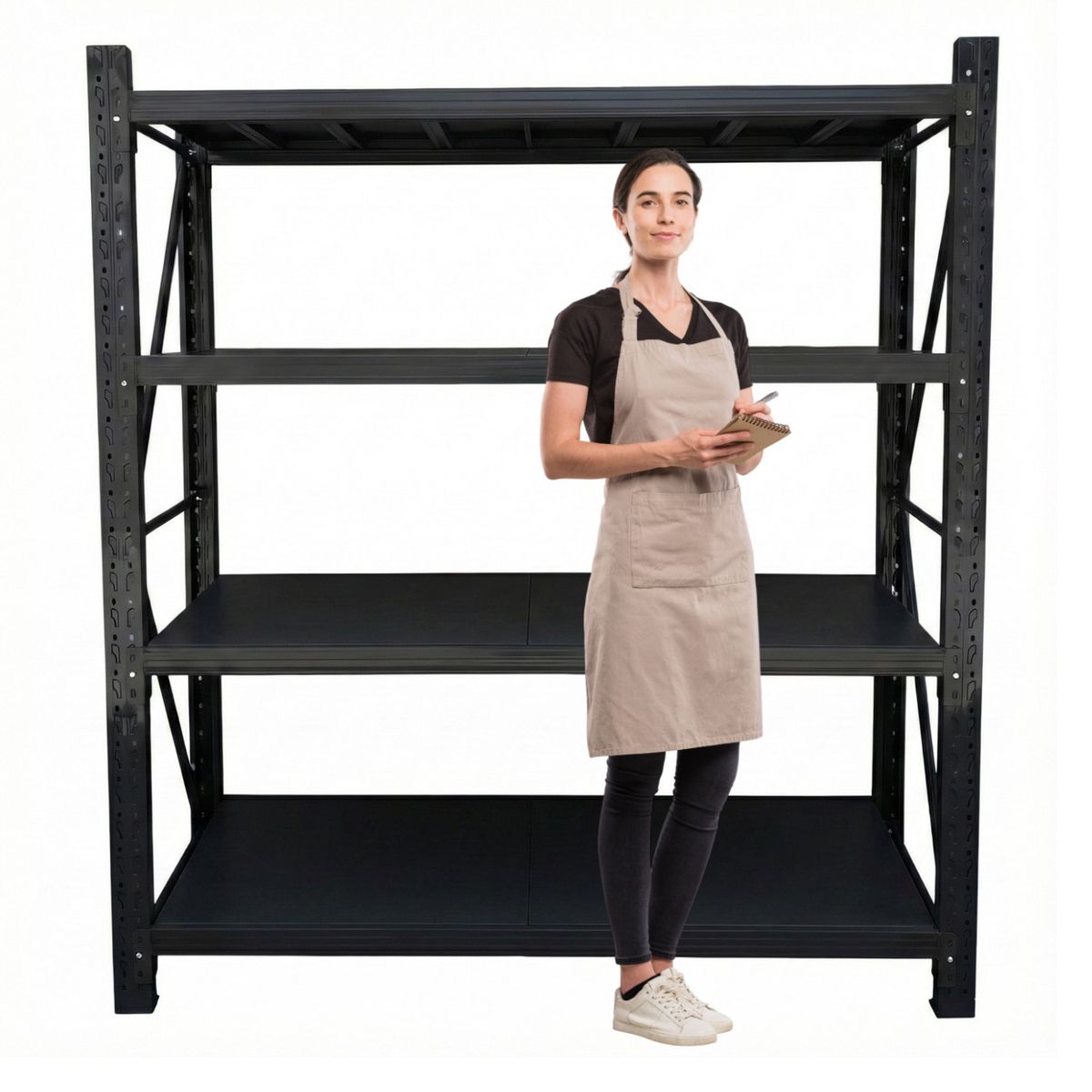 PROCHEF - Estante Mini Rack 200x50x200 cm 800 kg Negro