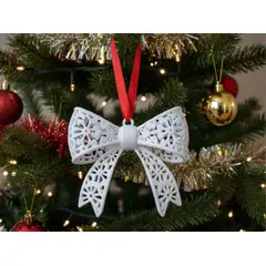 GENERICO - Adorno de lazo de Navidad