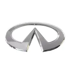 GENERICO - Insignia Emblema Compatible con Infiniti 63x124mm Con Pines
