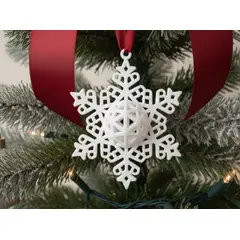 GENERICO - Adorno de copo de nieve de Navidad