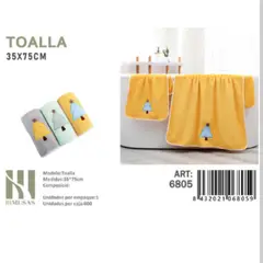 ANGELES DEL HOGAR - TOALLA DE BAÑO POLIESTER 35X75CM IMUSSA