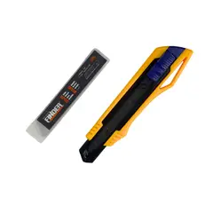 DALI - Set de Cuchillos Cartoneros 2 Piezas 18 mm FD28022065 con 10 Repuestos