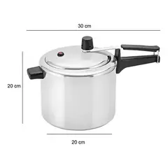 PANELUX - Olla A Presion 4.5 Litros Aluminio Valvula Seguridad