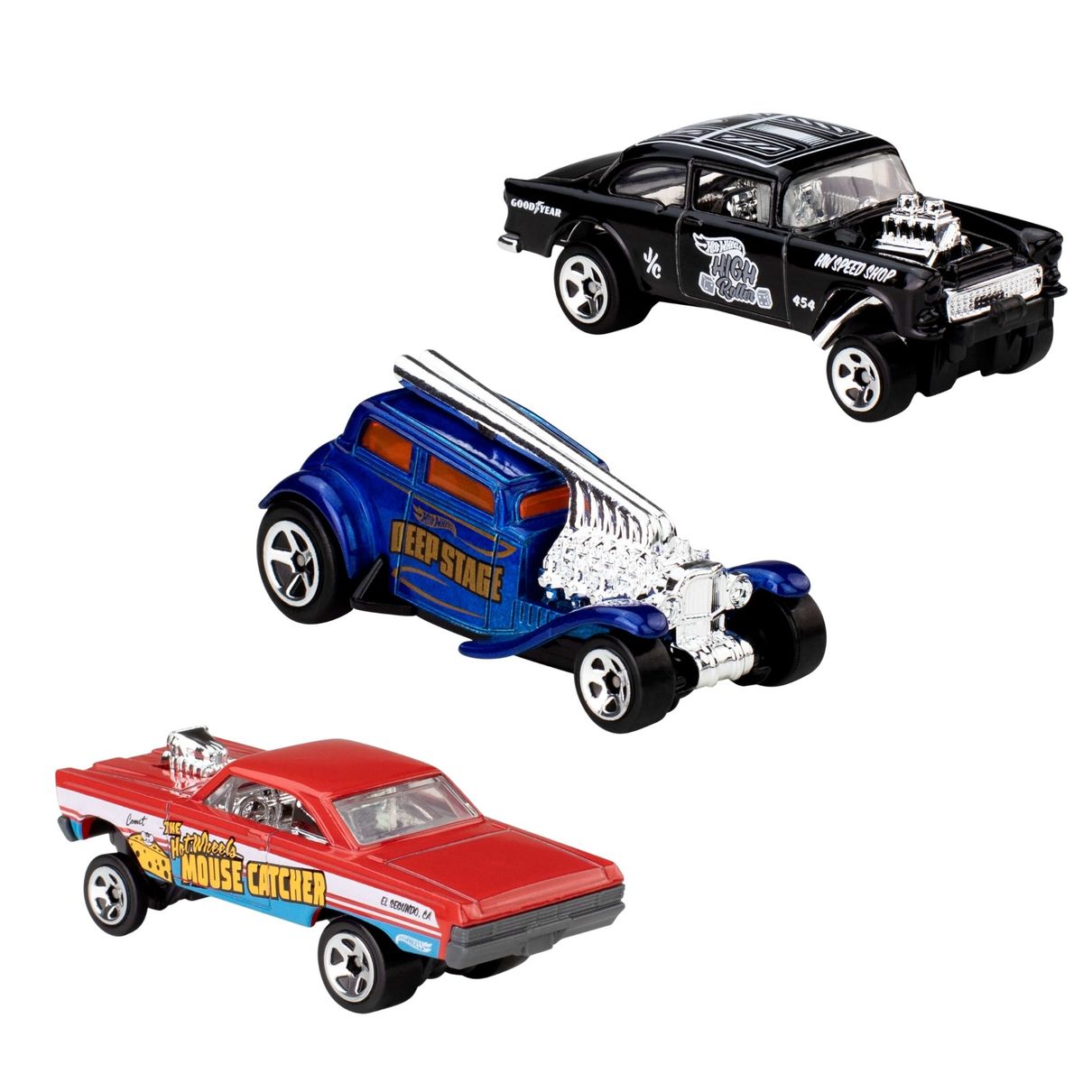 HOT WHEELS - Pack 5 Autos Básicos Hot Wheels - Formula 1 HW Gassers