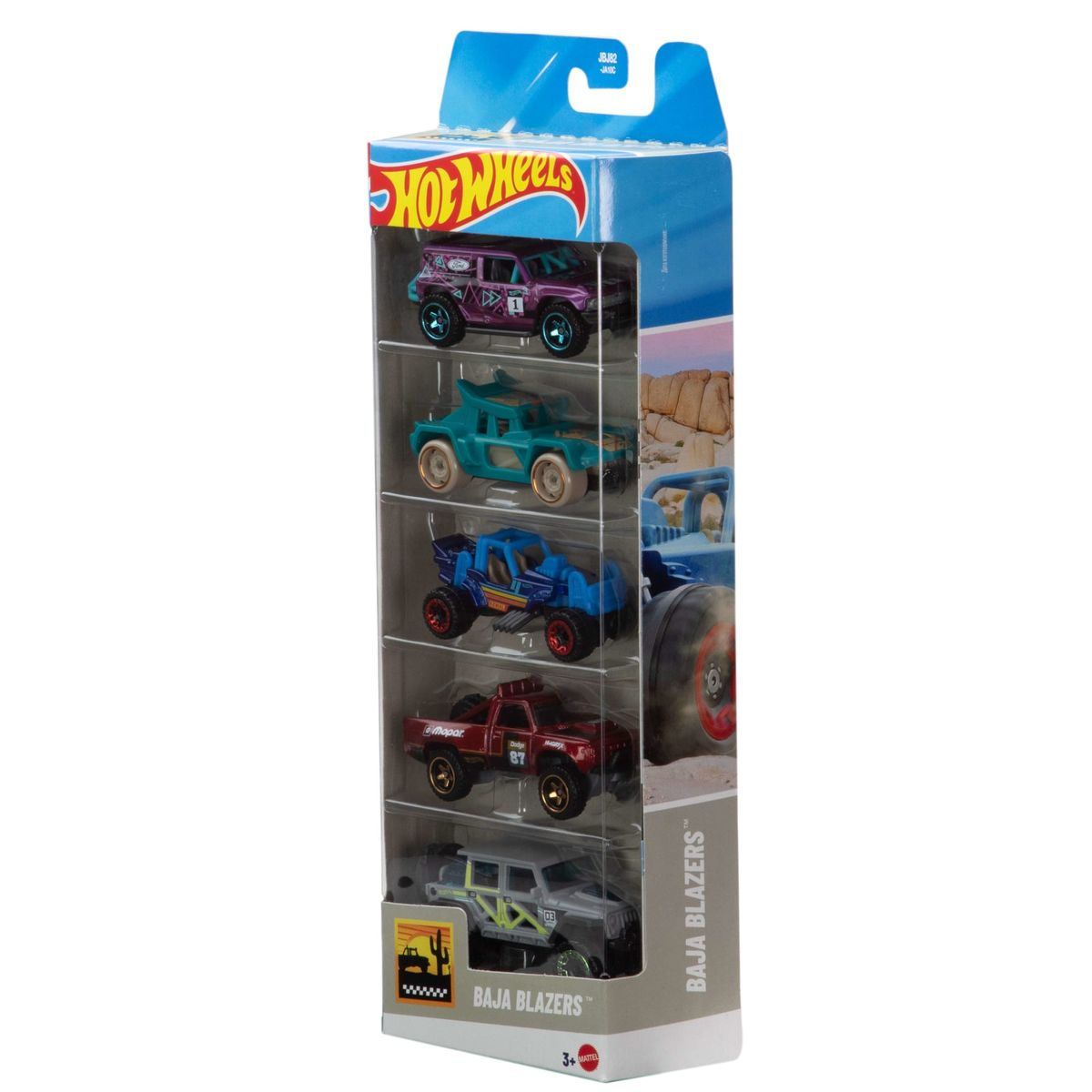 HOT WHEELS - PACK 5 AUTOS HOTWHEELS -  EXOTIQUE BAJA BLAZERS