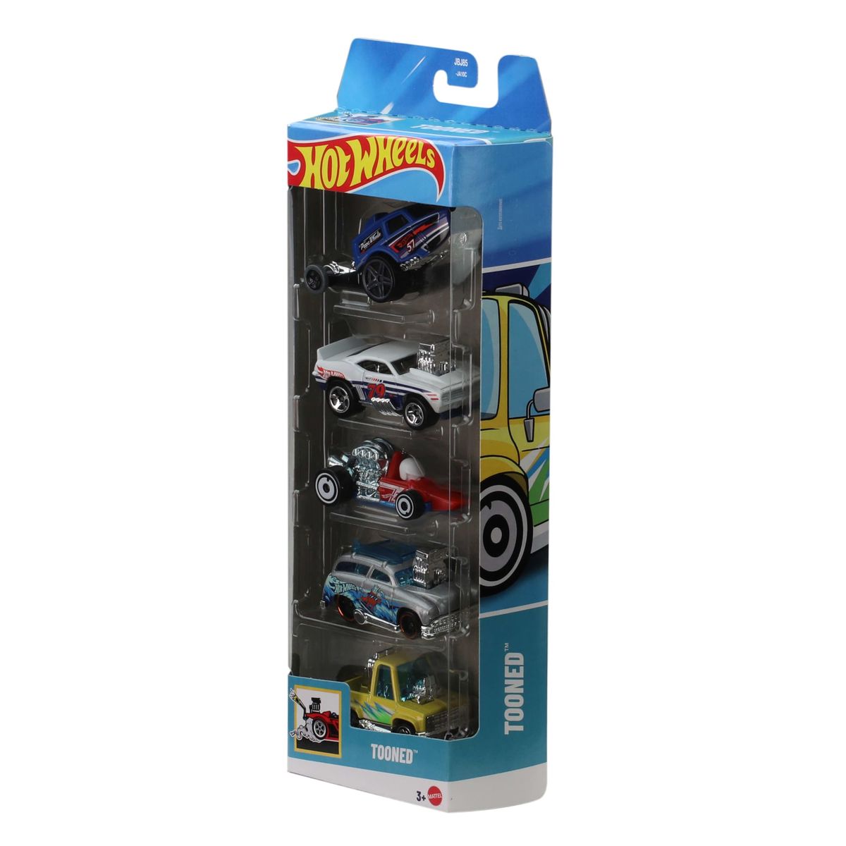 HOT WHEELS - PACK 5 AUTOS BASICOS HOTWHEELS - TOONED