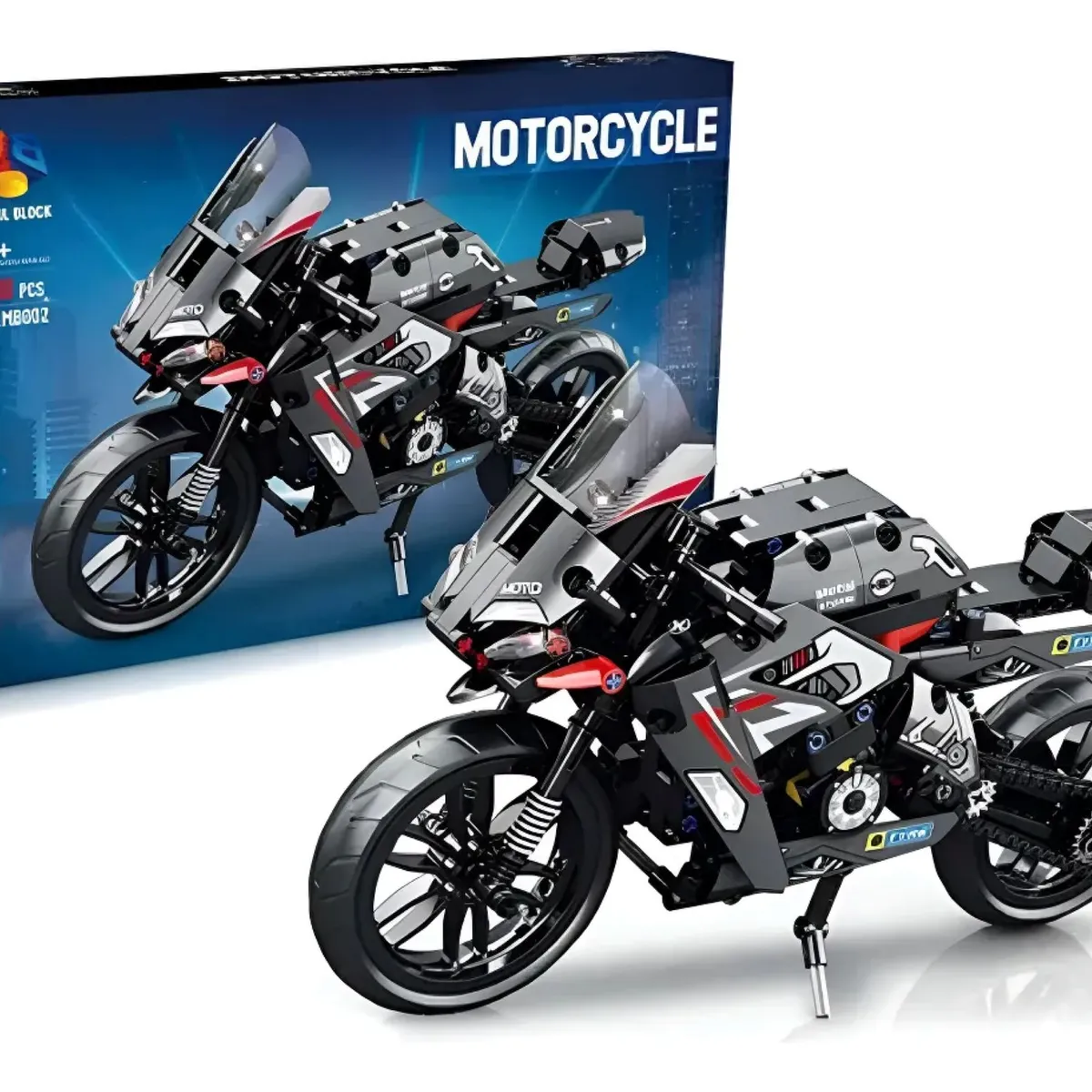 GENERICO - Motocicleta Armable Juguete Armable Kit Bloques Construcción