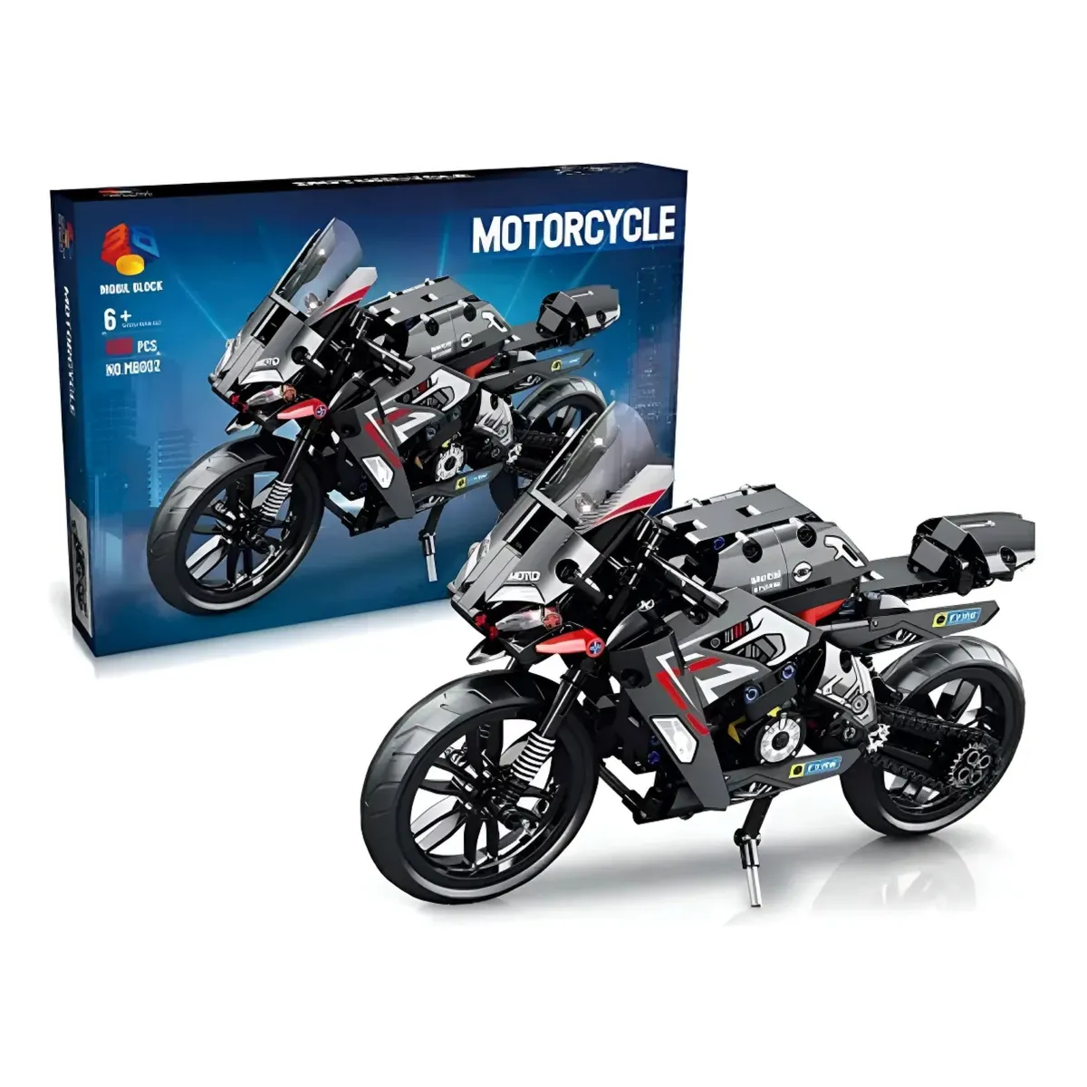 GENERICO - Motocicleta Armable Juguete Armable Kit Bloques Construcción