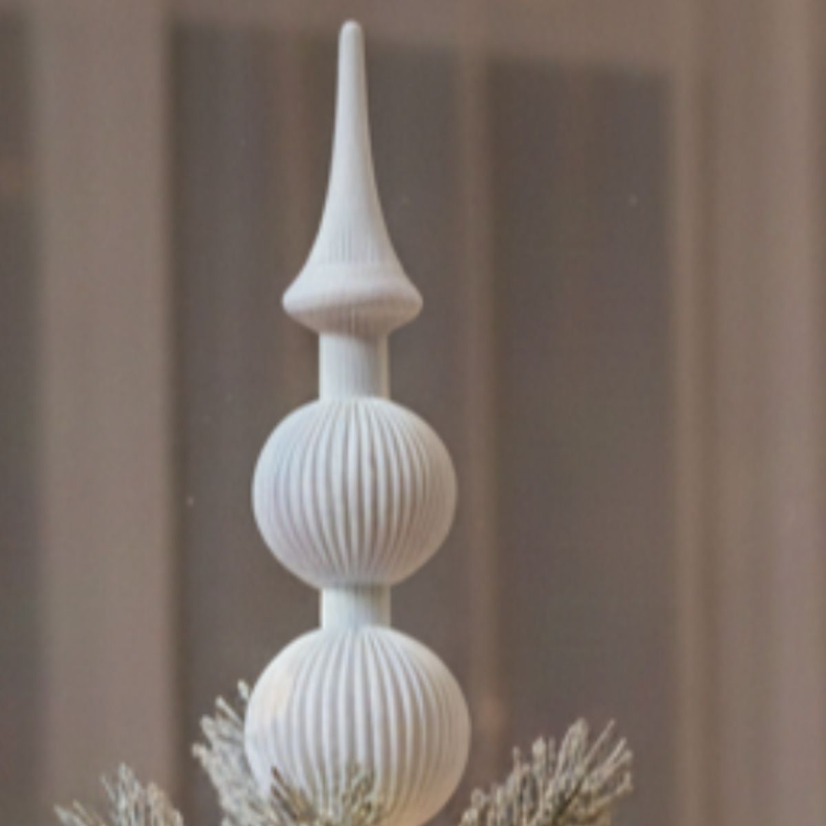 GENERICO - Elegante adorno Acanalado para Árbol de Navidad