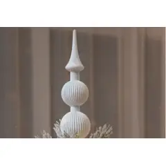 GENERICO - Elegante adorno Acanalado para Árbol de Navidad