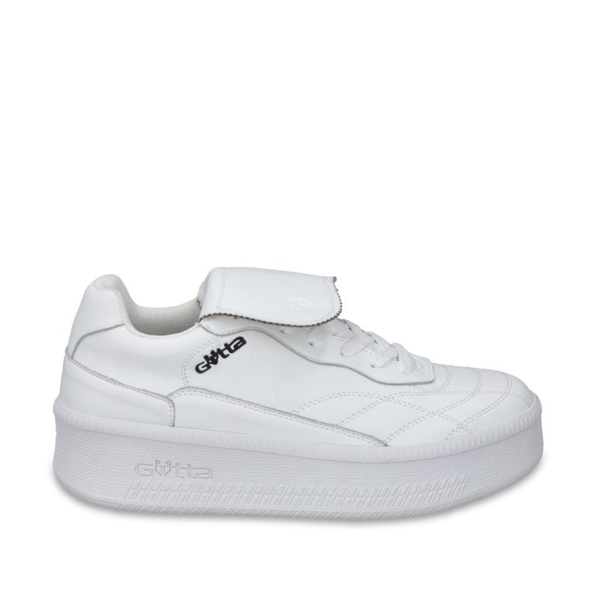 GOTTA - Zapatilla Plataforma Cuero Blanca Mujer 67311