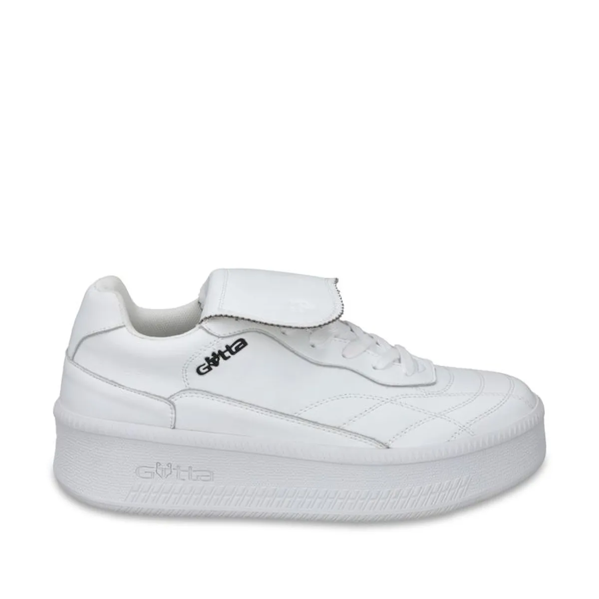 GOTTA - Zapatilla Plataforma Cuero Blanca Mujer 67311