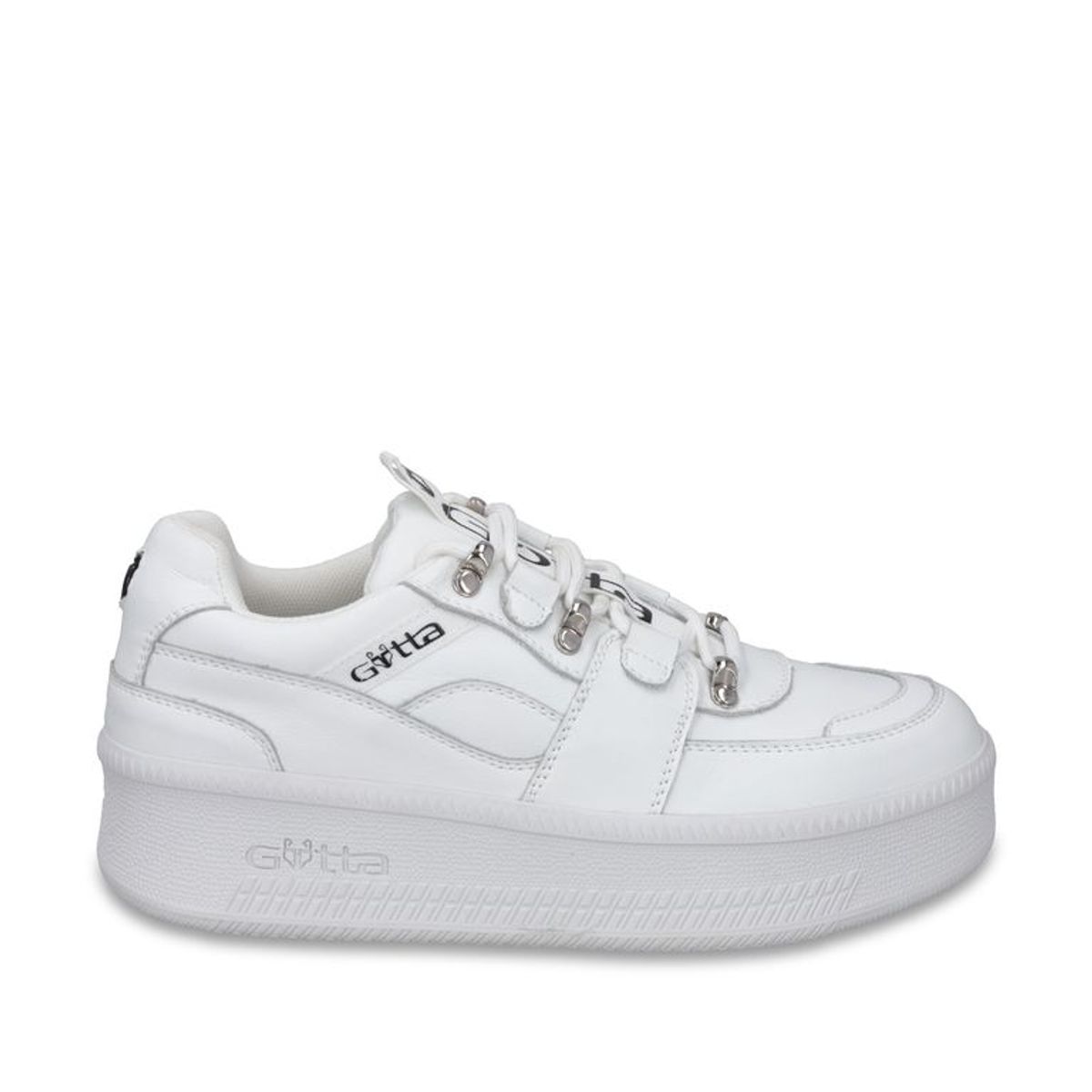 GOTTA - Zapatilla Cuero Plataforma Blanca Mujer 67312