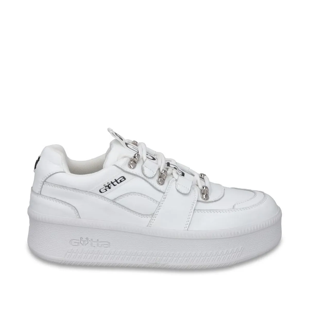 GOTTA - Zapatilla Cuero Plataforma Blanca Mujer 67312