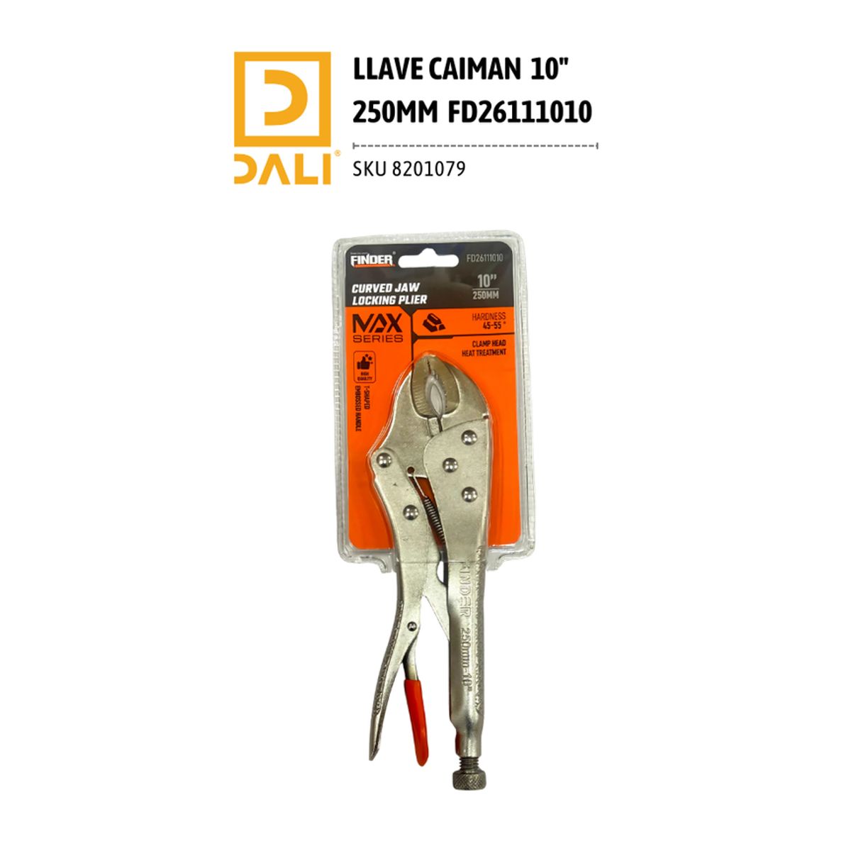 DALI - Llave Caimán 10" 250 mm FD26111010 – Alicate de Presión Curvo