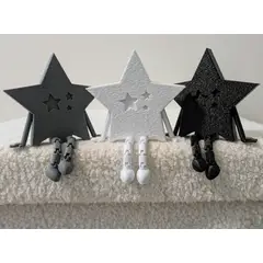 GENERICO - Estrella articulada para estantería - Pack 3