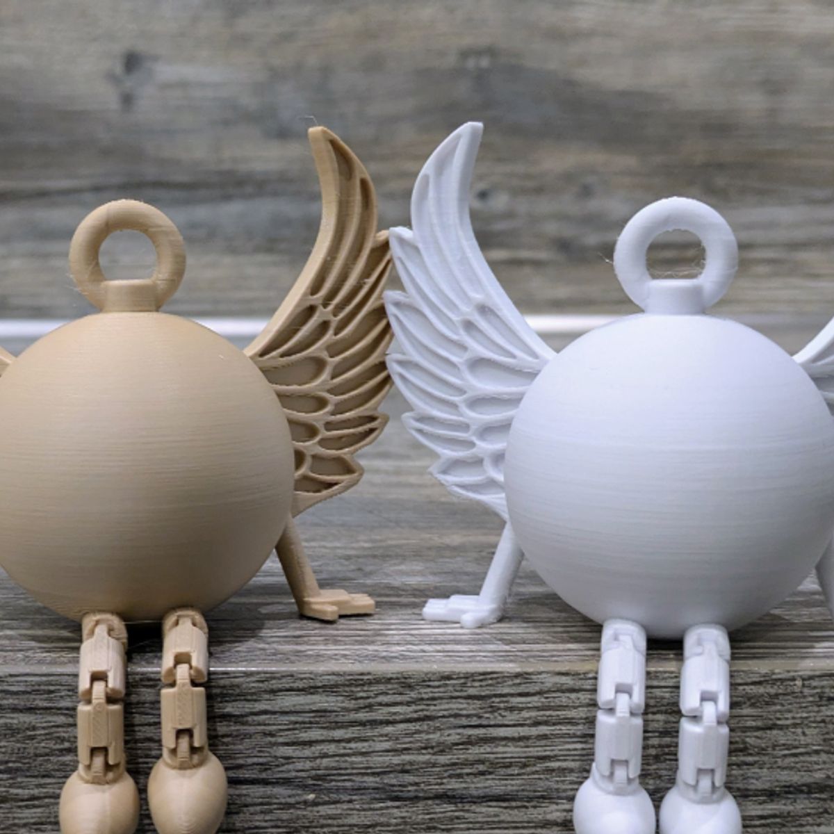 GENERICO - Figura de Ángel Articulado (Sentado) - Pack 2