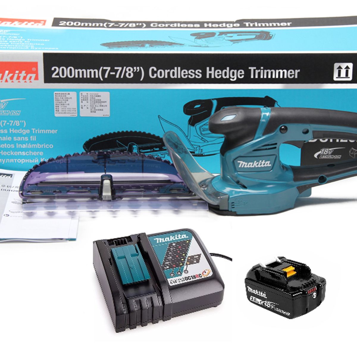 MAKITA - Cortaseto Podador 200mm 18v Makita Duh202rf