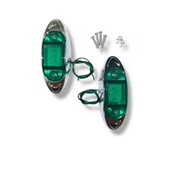 GENERICO - Pack 2 Intermitentes Laterales Universales Color VERDE