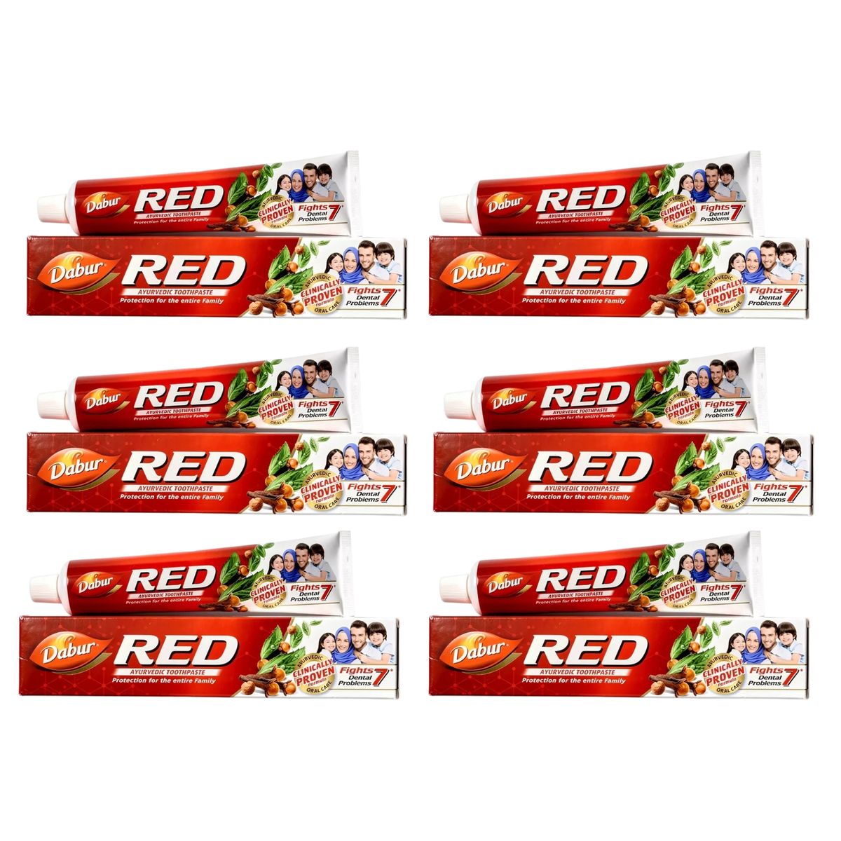 DABUR AMLA - Pack 6 Uds Pasta Dental Dabur Red 100 gr