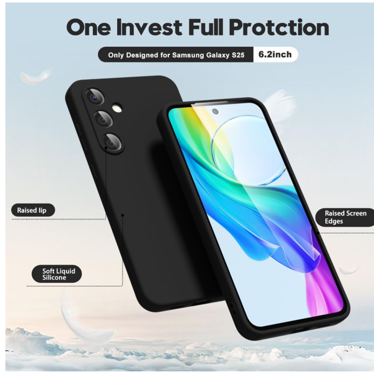 GENERICO - Carcasa Funda Para Samsung S26 Silicona Negro