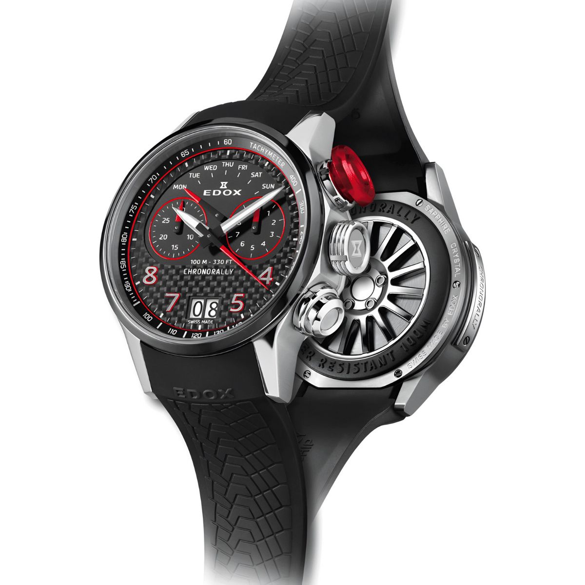 EDOX - Reloj Edox Chronorally Negro Hombre