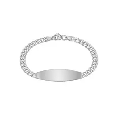JOYAS LANDEROS - Pulsera Placa Grumete 20cm Plata 925