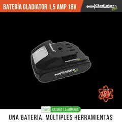 GLADIATOR - BATERIA REPUESTOR BAT818 18V 15A