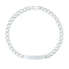 JOYAS LANDEROS - Pulsera Placa Grumete 21cm Plata 925
