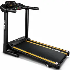 CENTURFIT - Trotadora Electrica 2,5hp Conexion MP3 12,8 Km/h 3 Niveles Inclinacion Color Negro