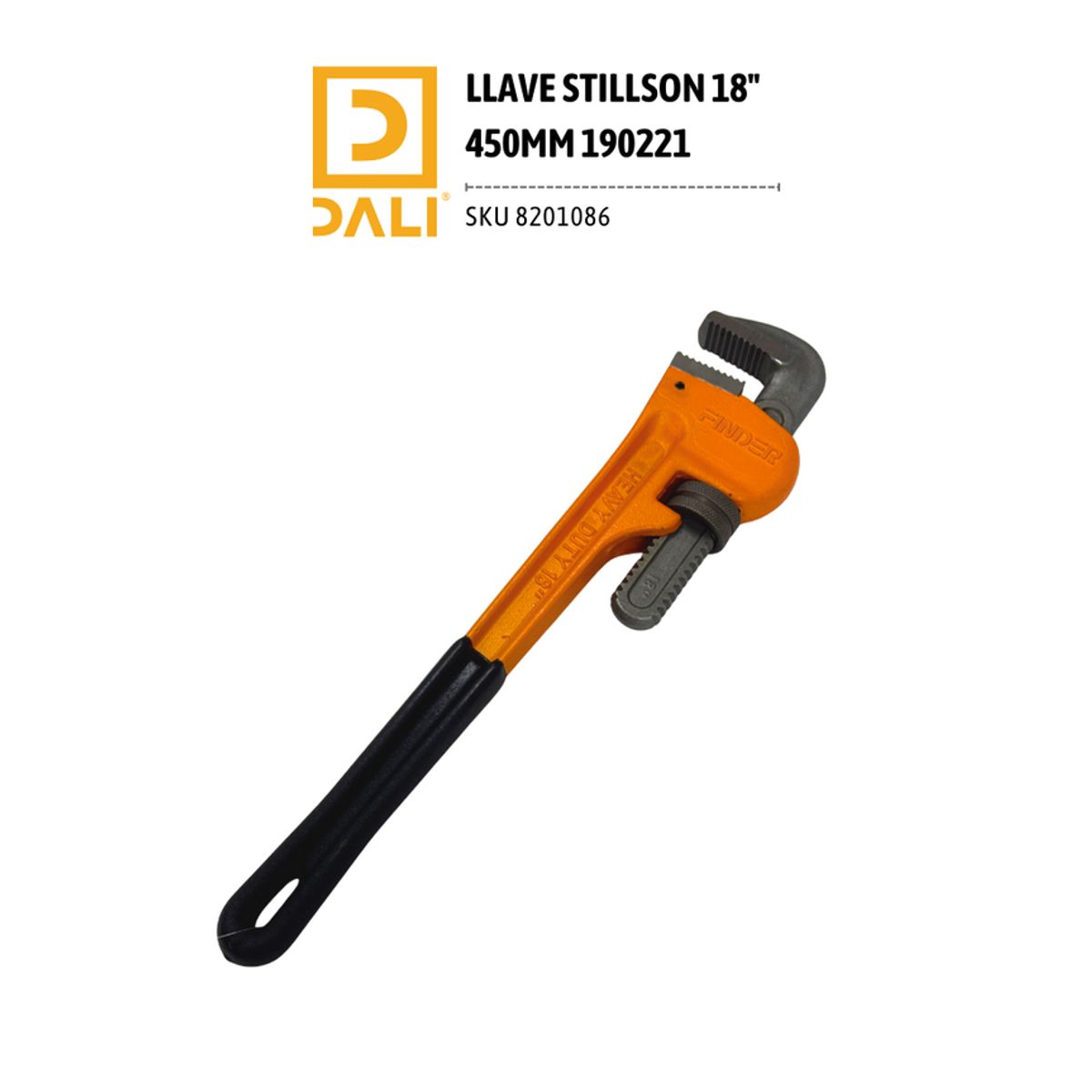 DALI - Llave Stillson 18" 450 mm 190221 – Llave de Tubo Ajustable