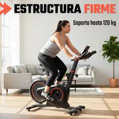 CENTURFIT - Bicicleta Spinning Magnetica Estatica Fija Monitor Cardiaco
