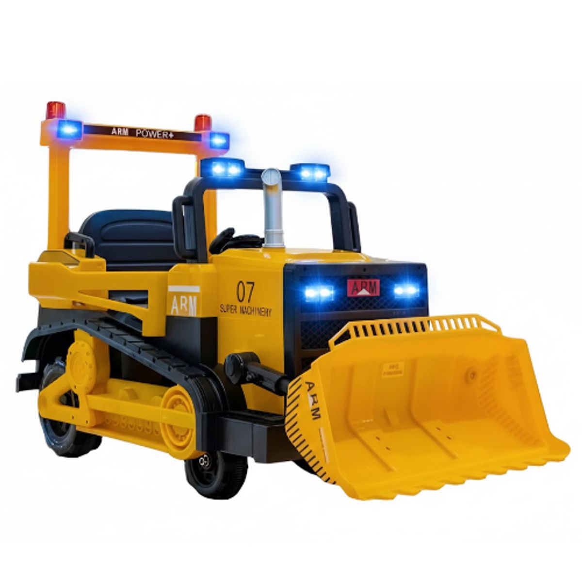GENERICO - Retro Excavadora Eléctrica Infantil 12V  Con Luces y Sonido
