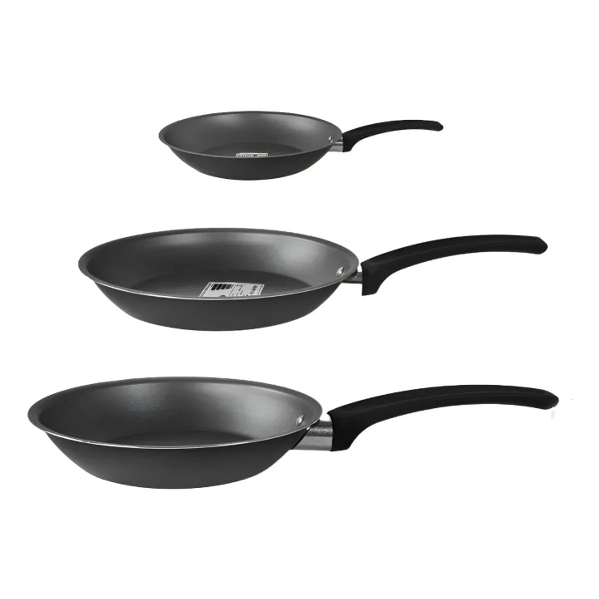 PANELUX - Sartenes Antiadherente Panelux Juego Set De 16 20 24cm Negro