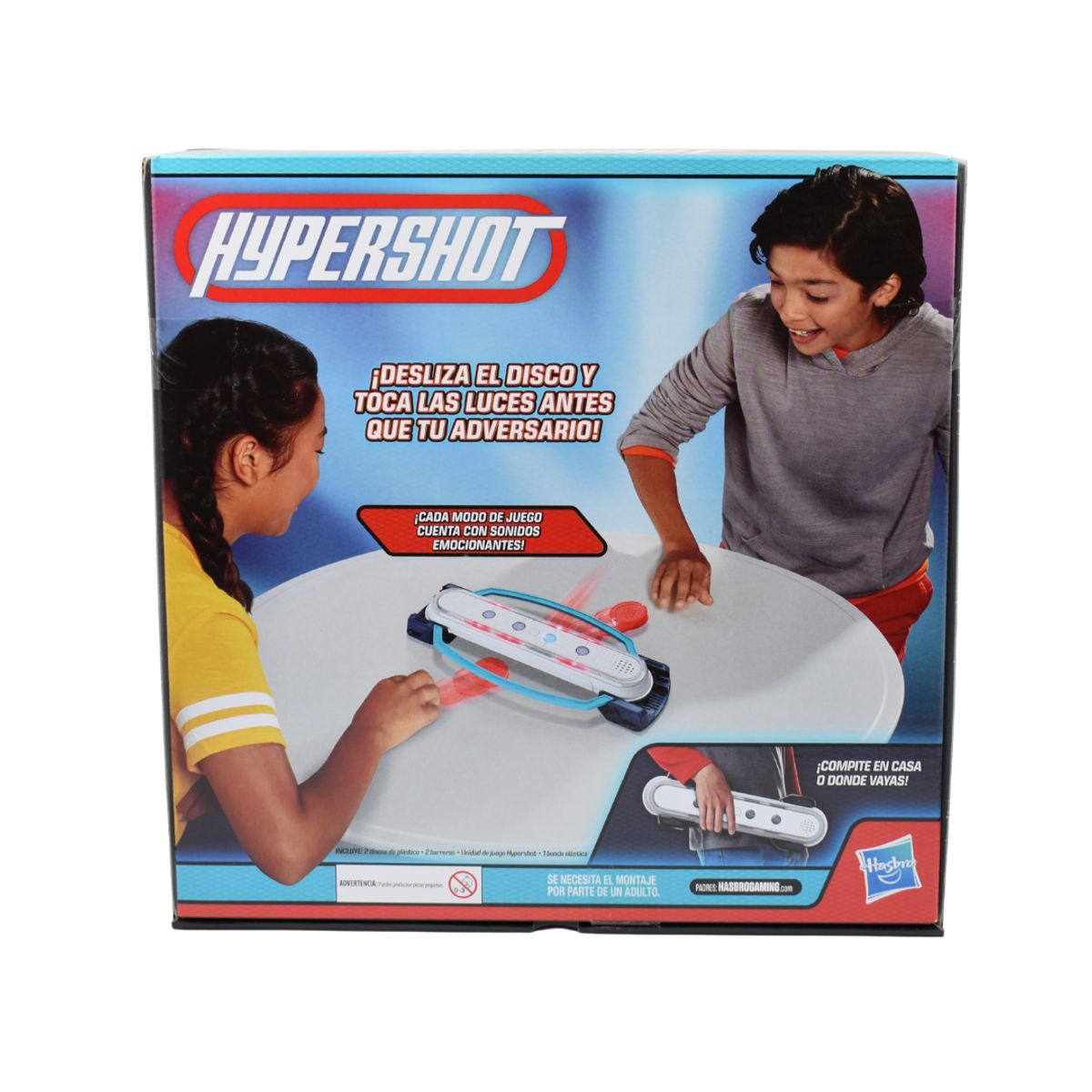 HASBRO - Juego de Mesa Electrónico Hypershot Hasbro con Luces y Sonido 1-2 Jugadores