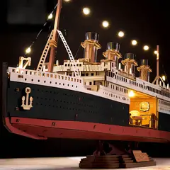 ROBOTIME - Titanic 1912 TGL02 Puzzle 3D de Madera – Eternal Atlantic Voyager ⚓