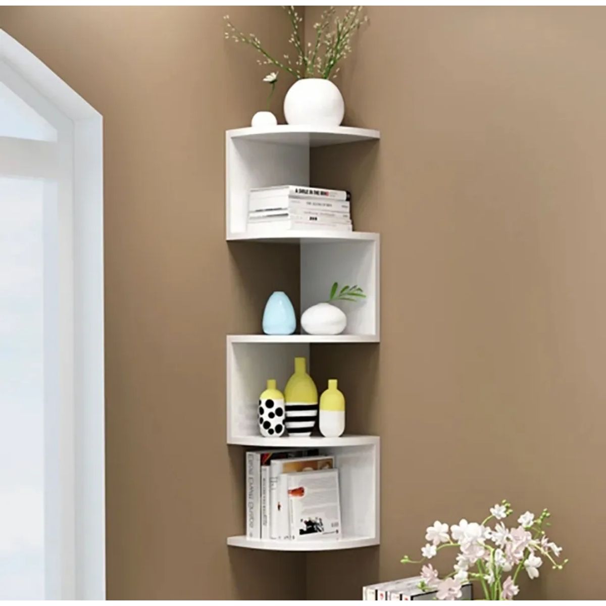 GENERICO - Repisa Flotante Esquinero Decoración Multifuncional