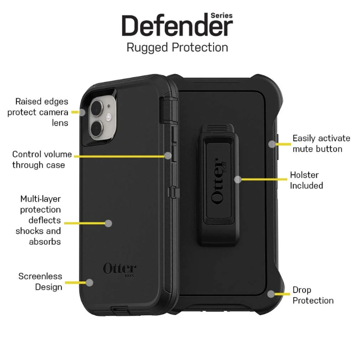 OTTERBOX - Carcasa para Iphone 11 Otterbox Defender Ultra Resistente