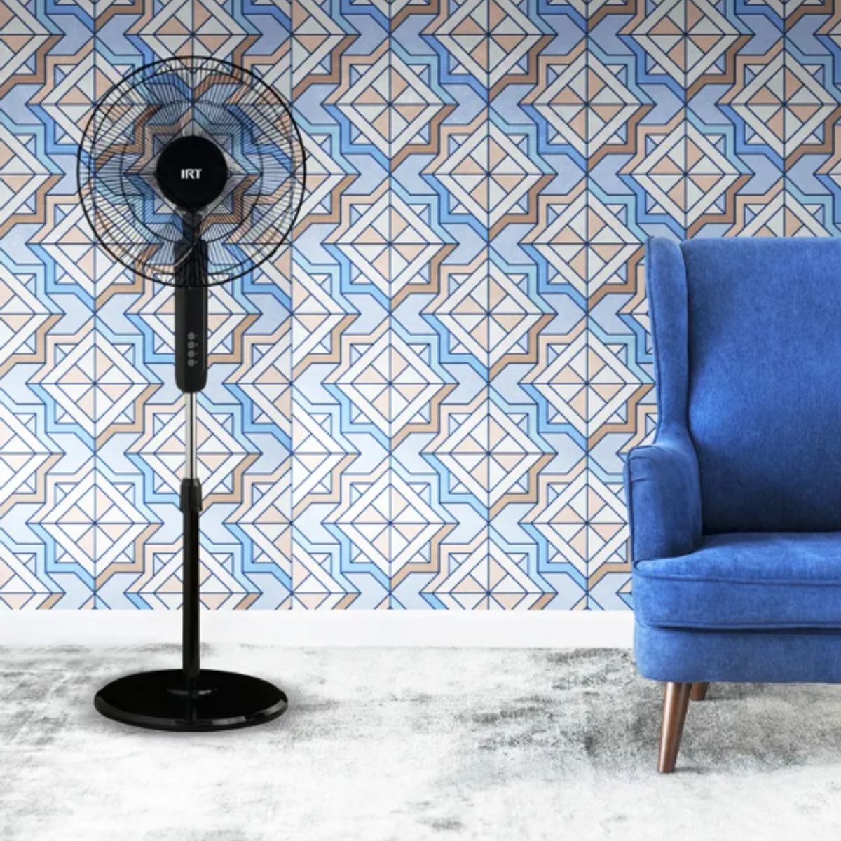 IRT - Ventilador De Pie Pedestal 16 Pulgadas Irt 3 Velocidades