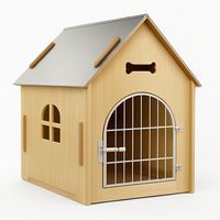 Casa Para Mascotas Con Puerta XL Beige