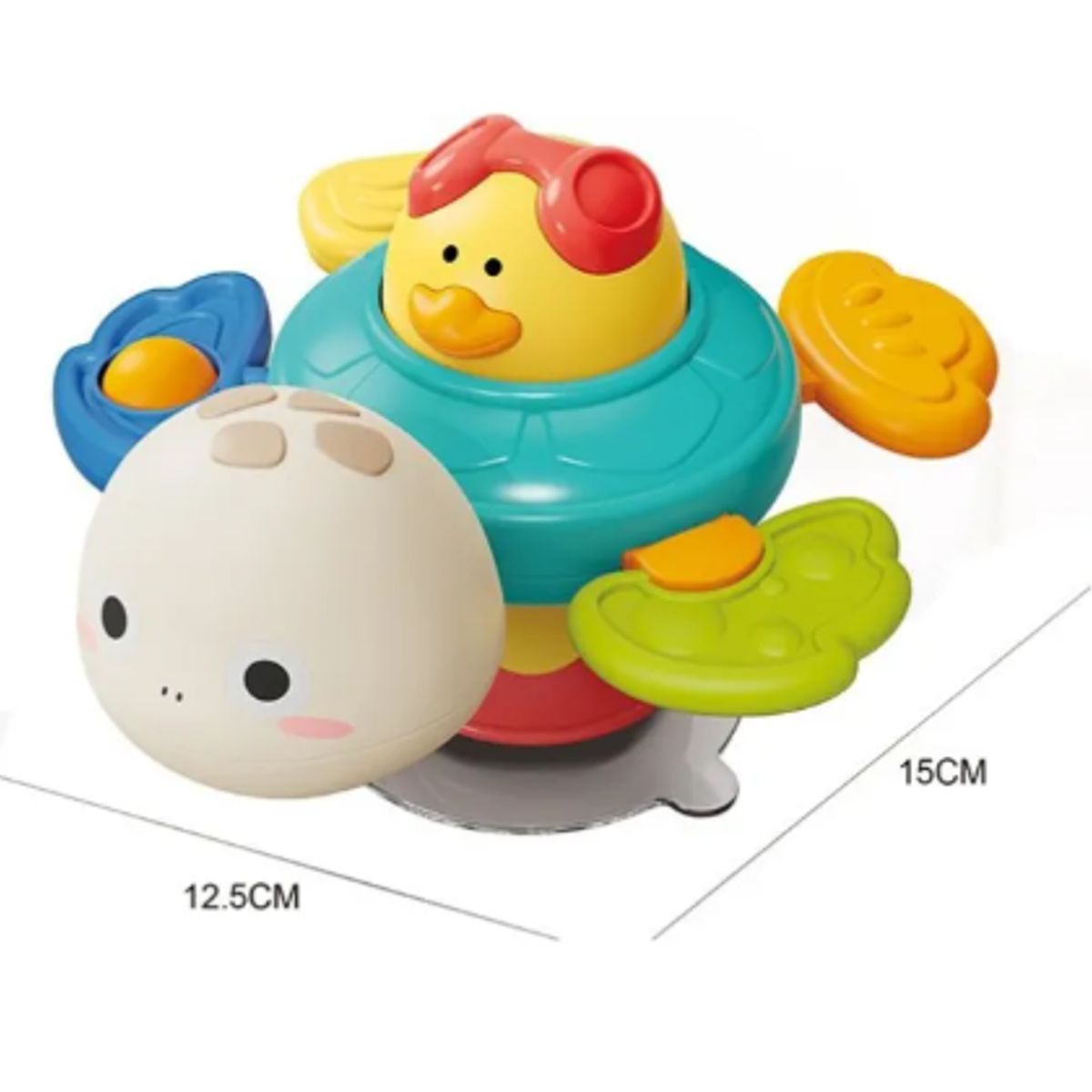 GENERICO - Juguete Interactivo Para Niños Spinner Tortuga Juguete Bebes 360